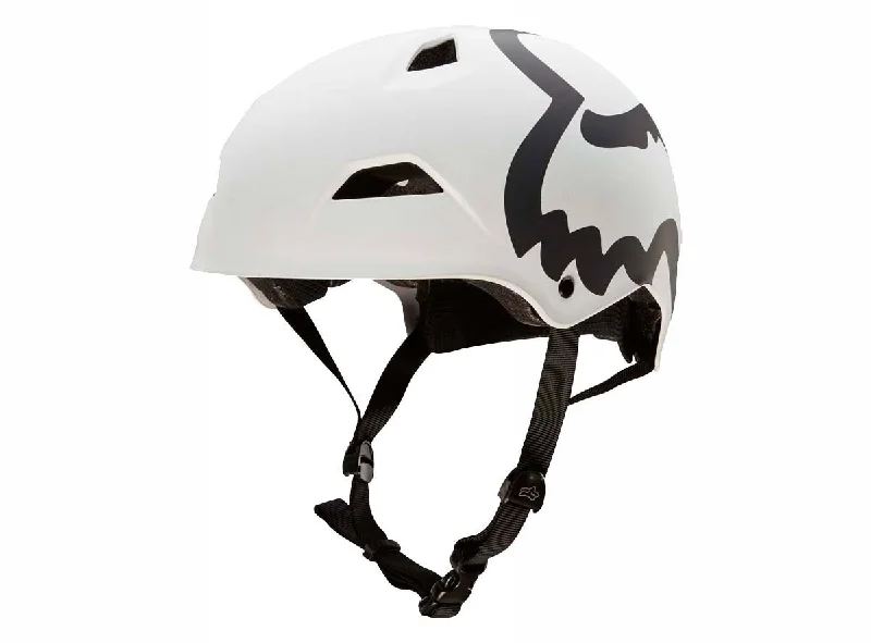 Bicycle helmet saver choice-Fox Racing Flight Eyecon Hardshell Dirt Jump Helmet - Matt White