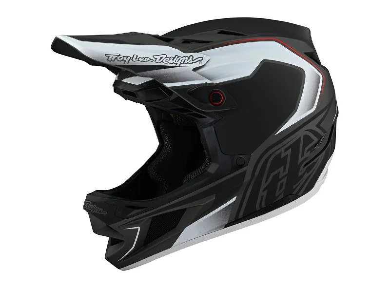 Bicycle helmet zero waste-Troy Lee Designs D4 Composite Full Face Helmet - Exile - Black - 2021