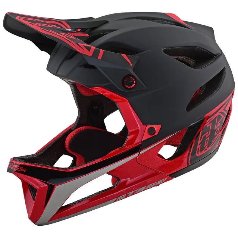 Bicycle helmet law compliant-Troy Lee Designs Stage MIPS Enduro Full Face Helmet - Race - Black-Red