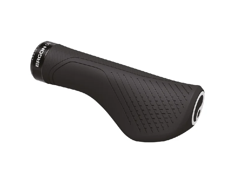 carbon fiber embossed bike grips-Ergon GS1 Evo Grips - Black