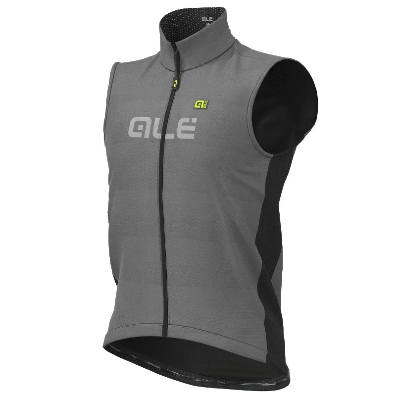 recycled cycling clothing choices-Gilet Ale Klimatik Reflective - Nero