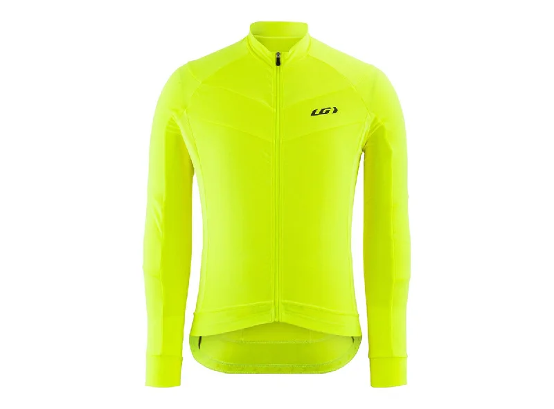 cycling clothing for tough workouts-Louis Garneau Lemmon 2 Long Sleeve Road Jersey - Bright Yellow