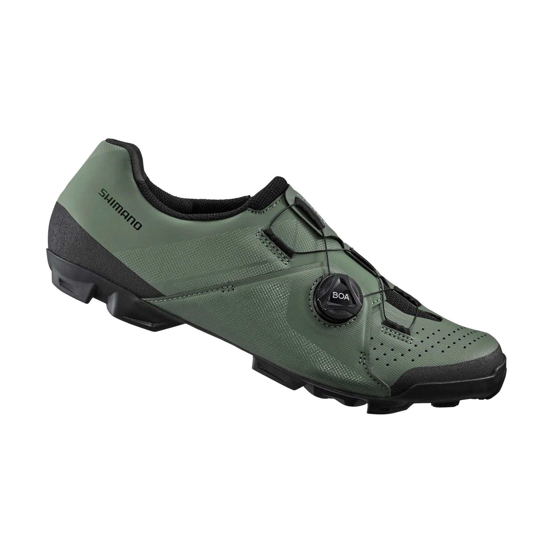 cycling clothing for narrow builds-Shimano XC300 SPD MTB Shoe - Olive