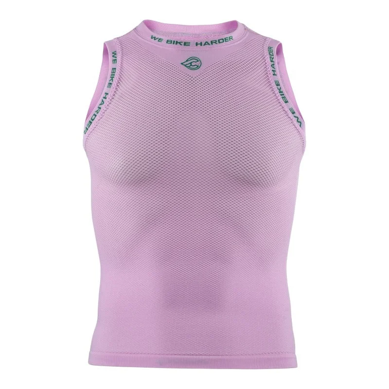 cycling clothing with pliable seams-Maglia intima senza maniche Cinelli Tempo - Rosa