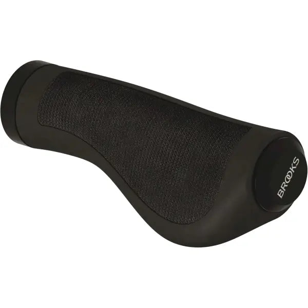 ribbed futuristic bike grips-Brooks England Ergonomic Rubber Grip - 100/130 - 2022