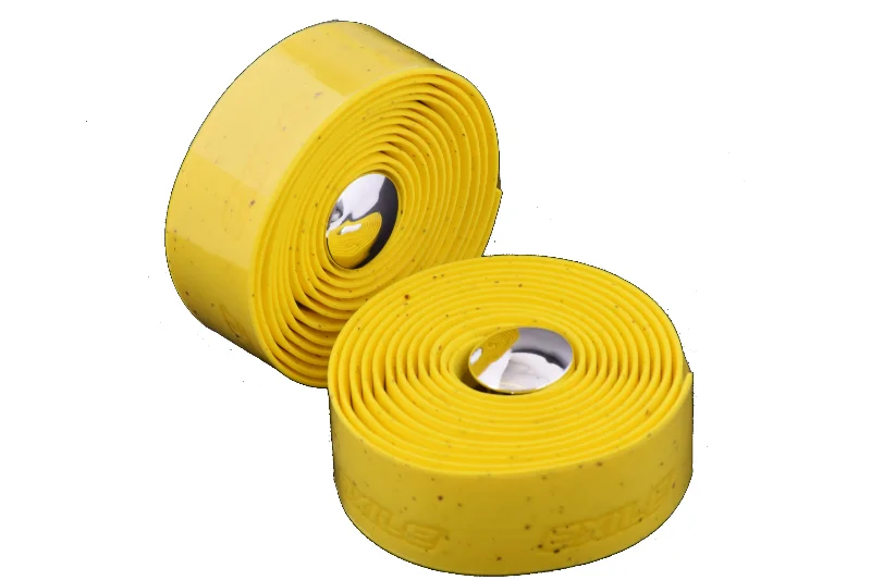 electric rainproof bike grips-CLAUD BUTLER EXILE EVA FOAM CORK RACING ROAD BIKE COMFORT HANDLEBAR GRIP TAPE YELLOW PAIR