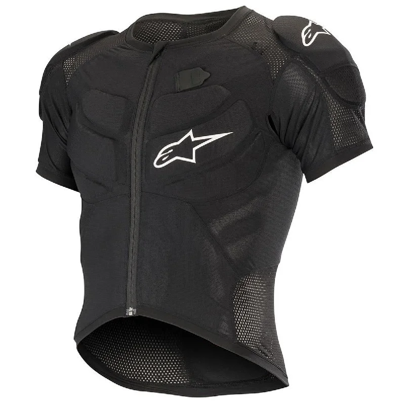 cycling clothing with wind guard-Protezione giacca maniche corte Alpinestars Vector Tech - Nero