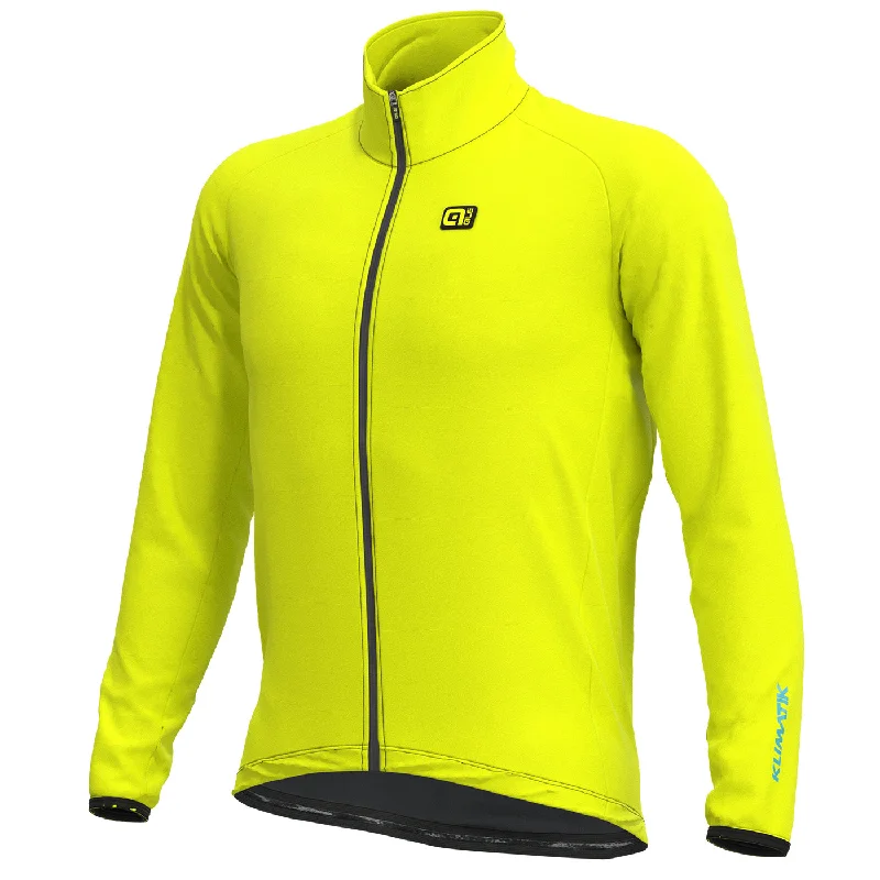 cycling clothing with rapid wicks-Mantellina Ale Klimatik Guscio Racing - Giallo fluo