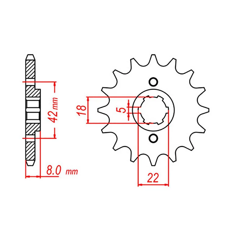 Rainproof tool sack-MTX 431 Steel Front Sprocket #520 (12T) (10-30X-12)