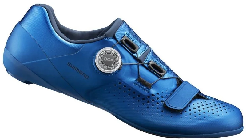 cycling clothing with low lines-Shimano RC5 Road Shoe - Blue