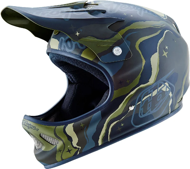 Bicycle helmet clear choice-Troy Lee Designs D2 Full Face Helmet - Galaxy Green