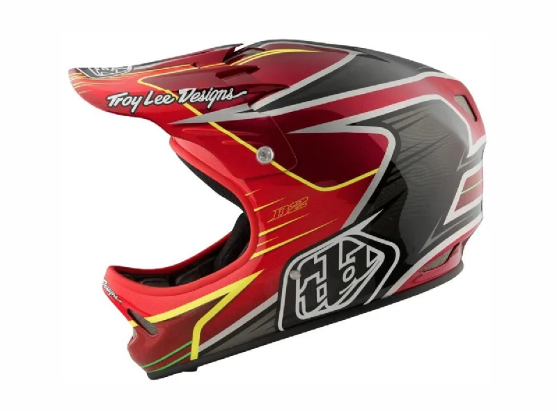 Bicycle helmet look choice-Troy Lee Designs D2 Pulse Full Face Helmet - Red