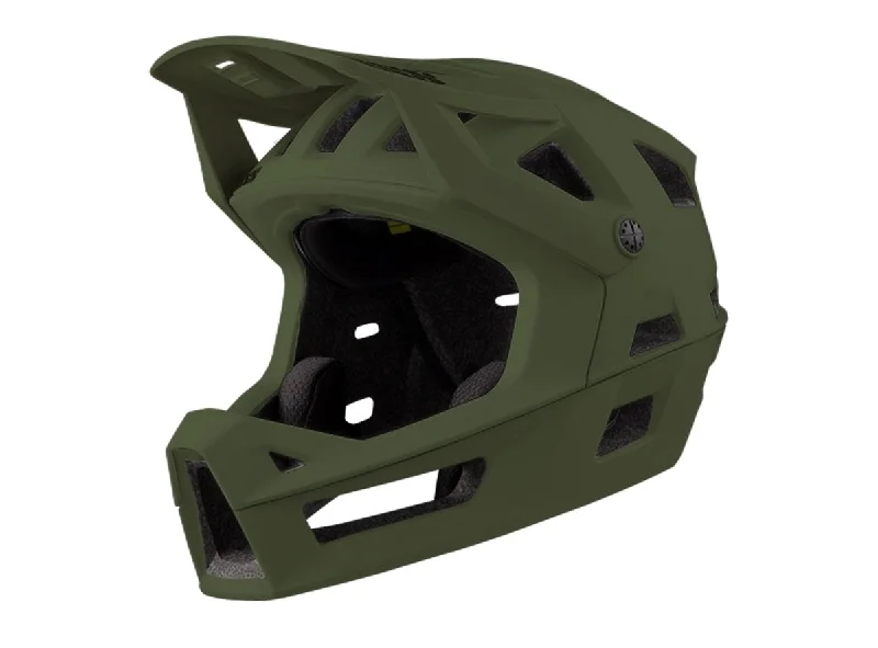 Bicycle helmet learning curve-iXS Trigger MIPS Full Face Helmet - Olive