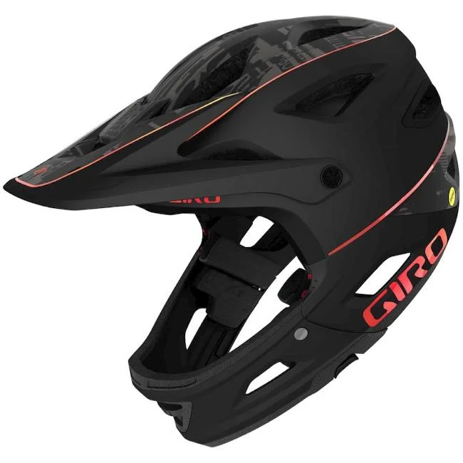 Bicycle helmet victory gear-Giro Switchblade MIPS Full Face Helmet - Matt Black Hypnotic - 2020