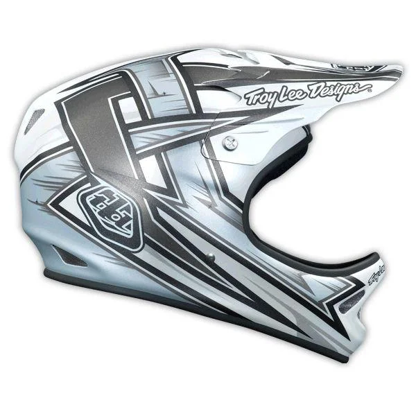 Bicycle helmet goal gear-Troy Lee Designs D2 Full Face Helmet - Proven White