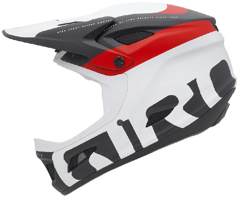 Bicycle helmet method fit-Giro Cipher Full Face Helmet - Matt Red-Black