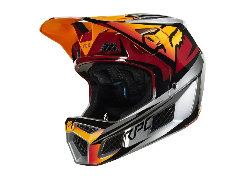 Bicycle helmet cheap find-Fox Racing Rampage Pro Carbon Full Face Helmet - Weld - Ice - 2019