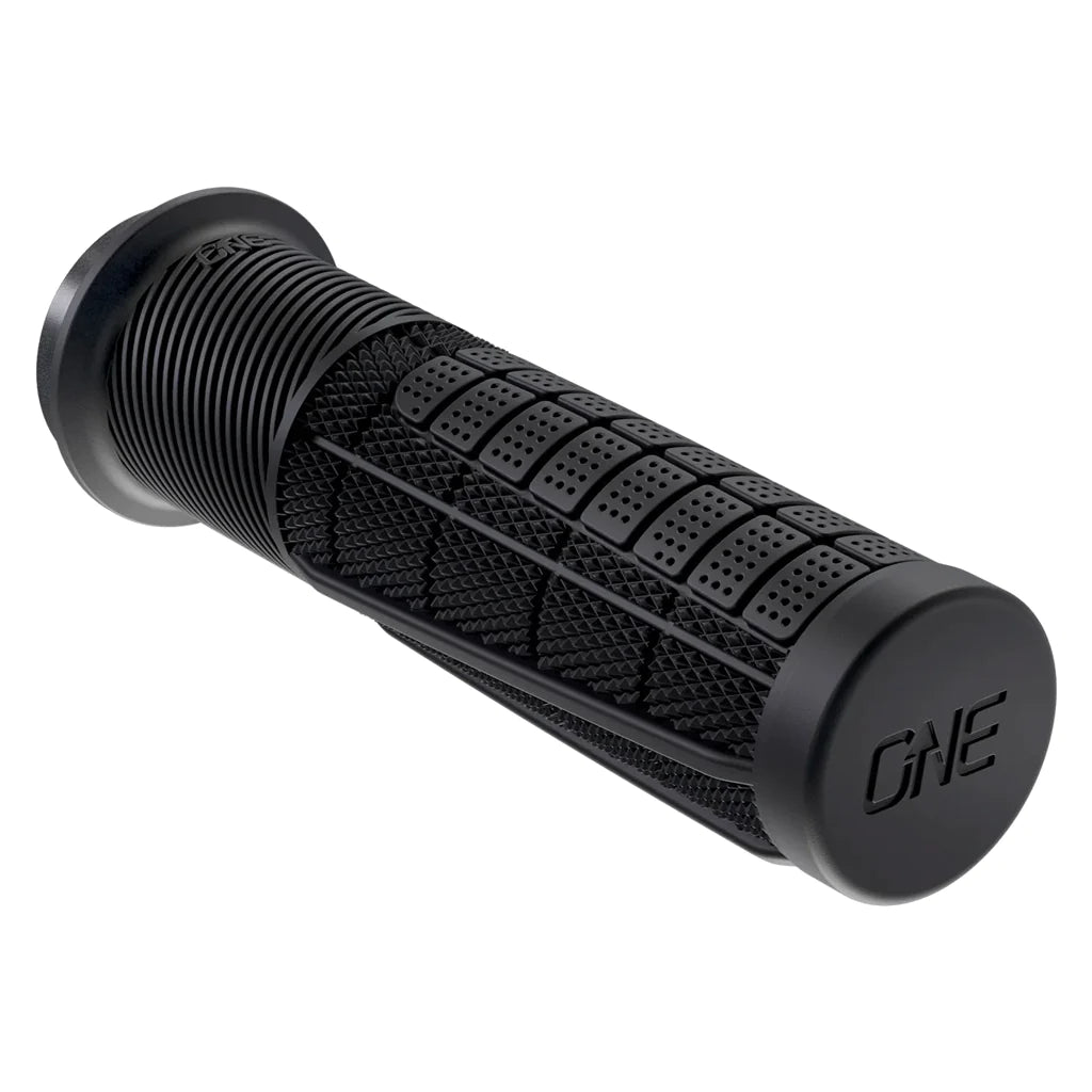 aluminum plain bike grips-OneUp Thick Lock-On MTB Grips - Black