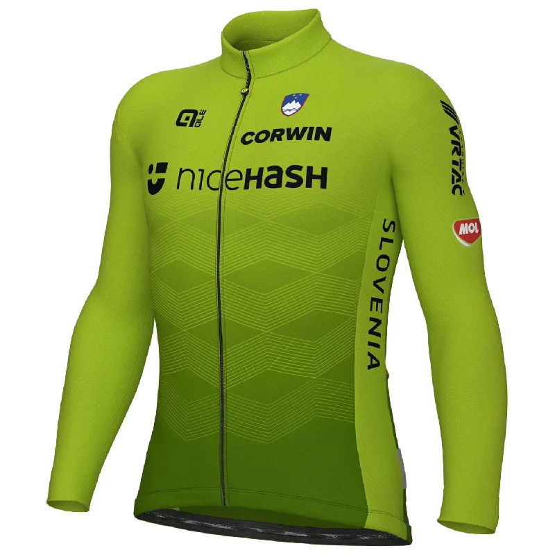 cycling clothing with light warmth-Maglia maniche lunghe Ale Nazionale Slovenia 2024