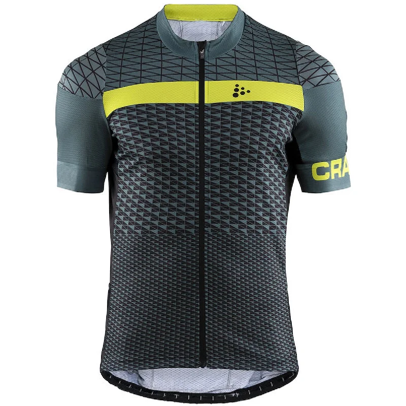 cycling clothing with breeze shield-Maglia Craft Route - Verde