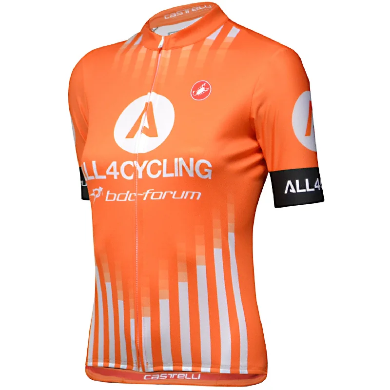 cycling clothing with fast tempo-Maglia donna Tabula Rasa Team All4cycling Bdc 2019 - Arancio