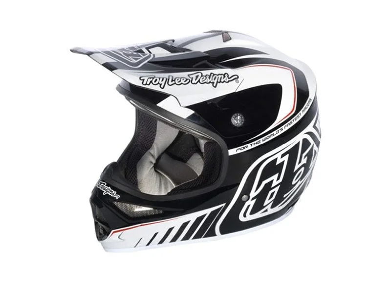 Bicycle helmet saver choice-Troy Lee Designs Air Delta Full Face Helmet - White-Black