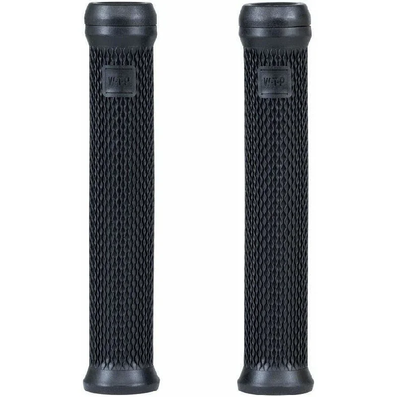 ribbed grip-enhancing bike grips-Manta Bike Handlebar Grips - Black