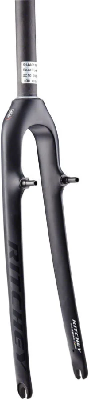 Bicycle food drop-Ritchey WCS Carbon Cross Fork - 1-1/8" 45mm Rake Cantilever Brake 2020 Model Matte Carbon