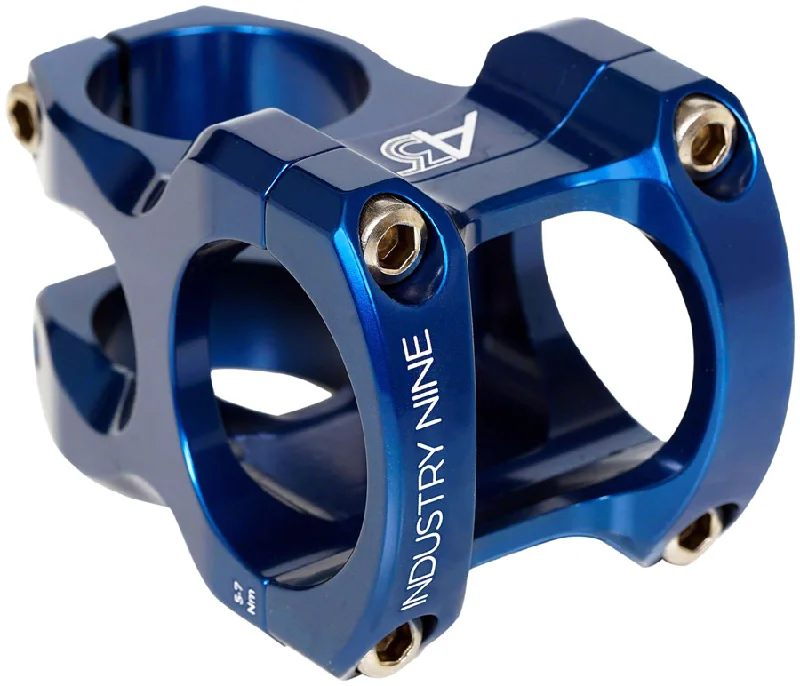 Quick-wick bike jersey-Industry Nine A35 Stem - 32mm 35mm Clamp +/-5 1 1/8" Aluminum Blue