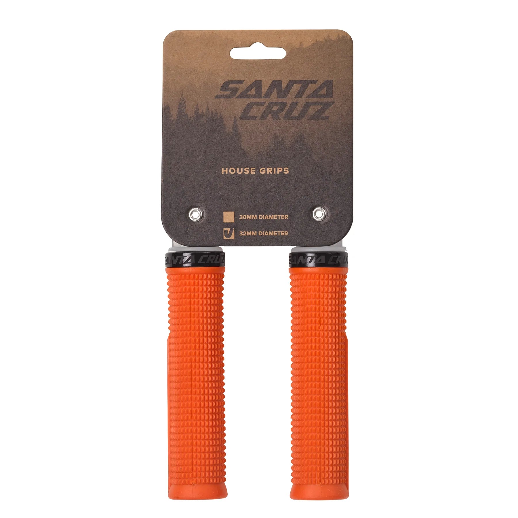 aluminum grip-enhancing bike grips-Santa Cruz House Grips - 32mm - Orange