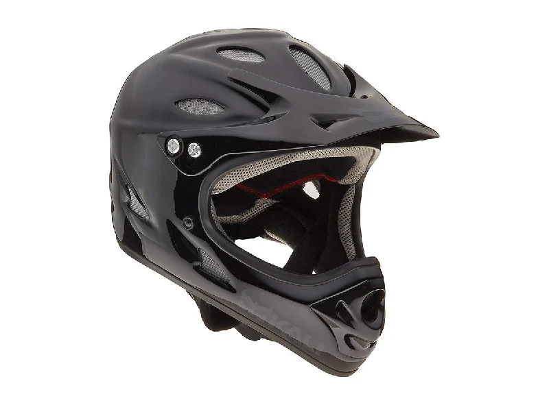 Bicycle helmet easy upkeep-Kali Savara Full Face Helmet - Black Gloss