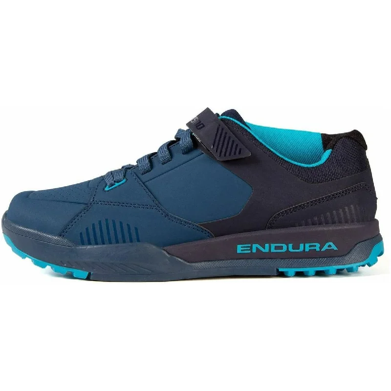 cycling clothing with free fit-Endura MT500 Burner Clipless Mens MTB Cycling Shoes - Navy