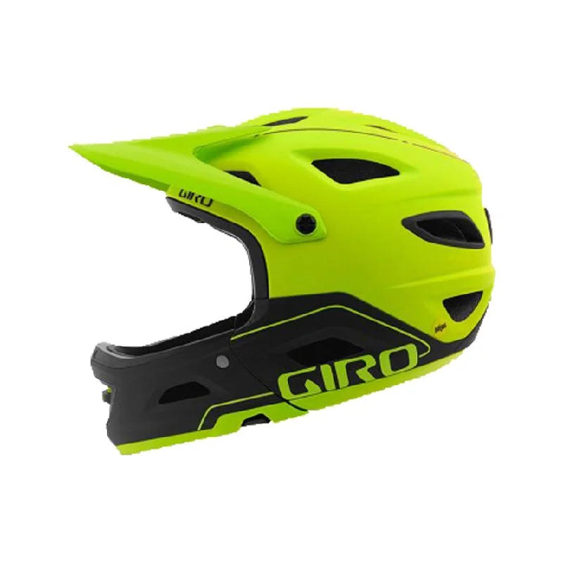 Bicycle helmet play choice-Giro Switchblade MIPS Full Face Helmet - Matt Lime-Black