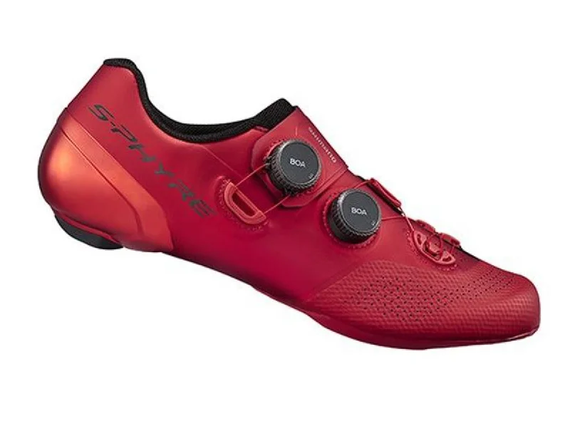 cycling clothing for chill dawns-Shimano RC902 Sphyre Road Shoe - Red