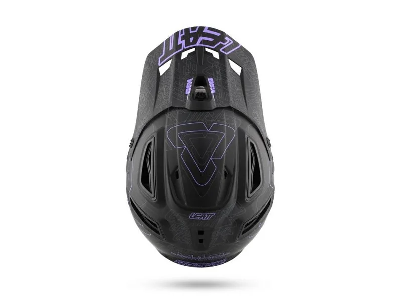 Bicycle helmet community pick-Leatt DBX 5.0 V10 Full Face Helmet - Black-Purple