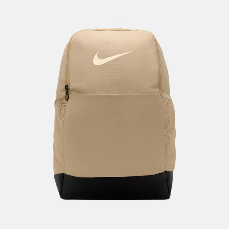 Breathable helmet liner-Nike Brasilia 9.5 Training Backpack Medium 24L -Sesame/Black/Pale Ivory