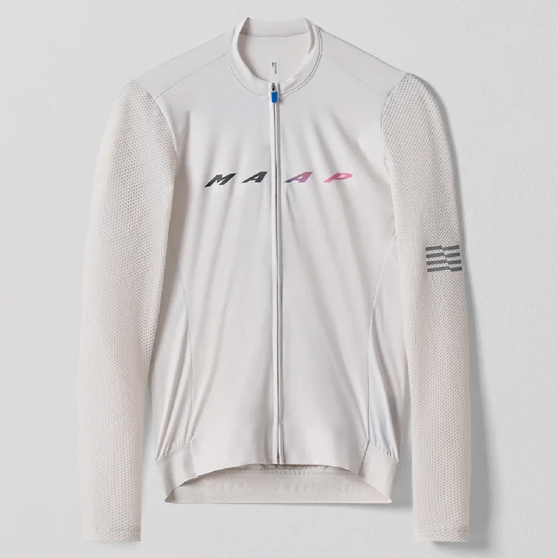 cycling clothing for race ends-Maglia maniche lunghe Maap Blurred Evade Pro Base - Bianco