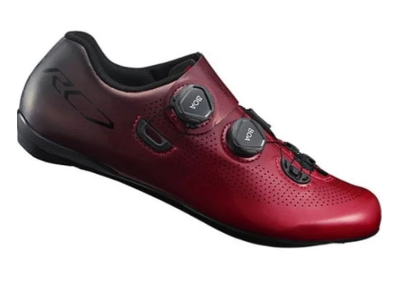 cycling clothing with long spins-Shimano RC701 Road Shoe - SMU - Wide - Red