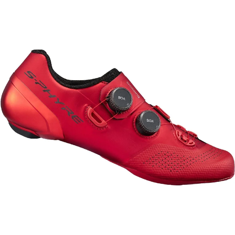 cycling clothing with good support-Shimano RC902 S-Phyre Road Cycling Shoes - Red