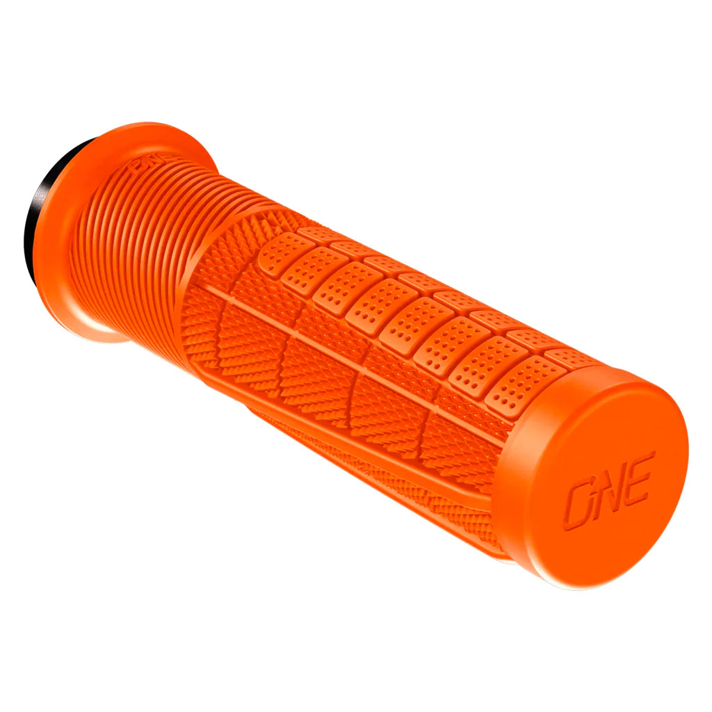 replaceable trendy bike grips-OneUp Thick Lock-On MTB Grips - Orange