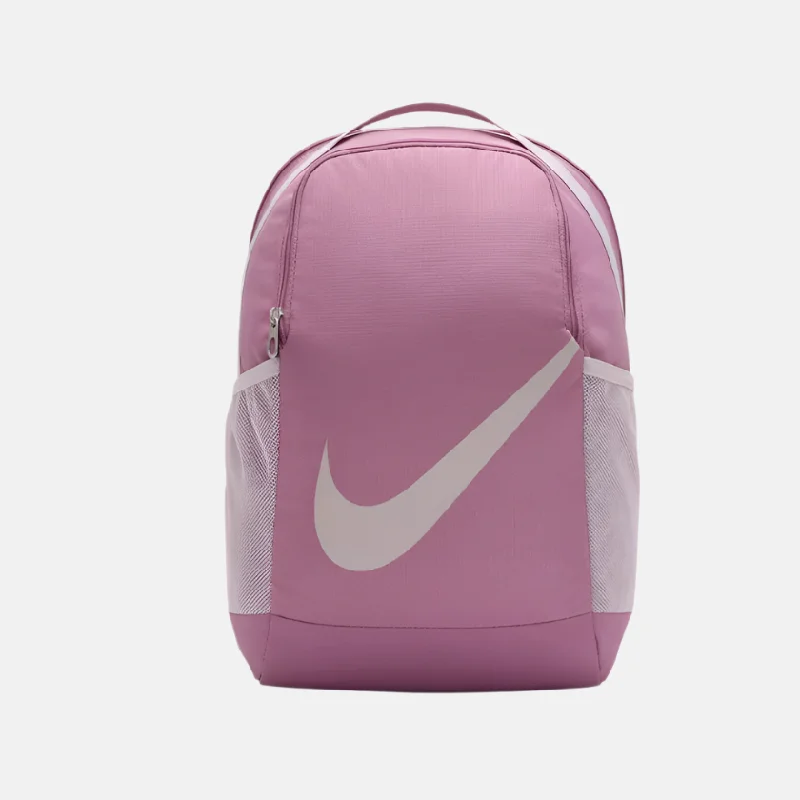 Non-slip trail pedals-Nike Brasilia Kids' Backpack 18L -Plum Dust/Platinum Violet/Platinum Violet