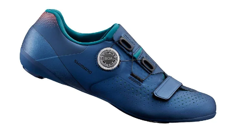 cycling clothing for thin builds-Shimano RC5 Road Shoe - Womens - Navy