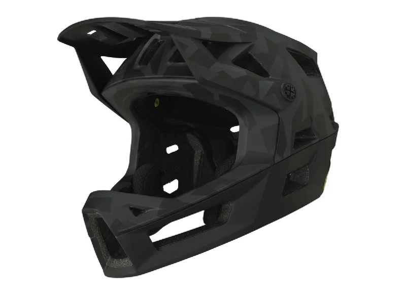 Bicycle helmet doctor approved-iXS Trigger MIPS Full Face Helmet - Camo Black