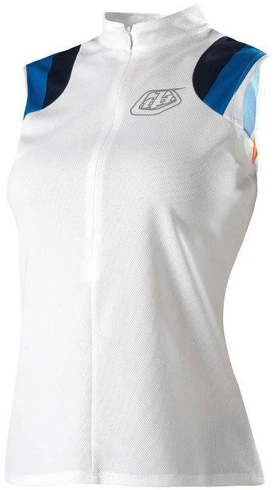 cycling clothing for wooded trails-Troy Lee Designs Sleeveless MTB Jersey - Womens - White