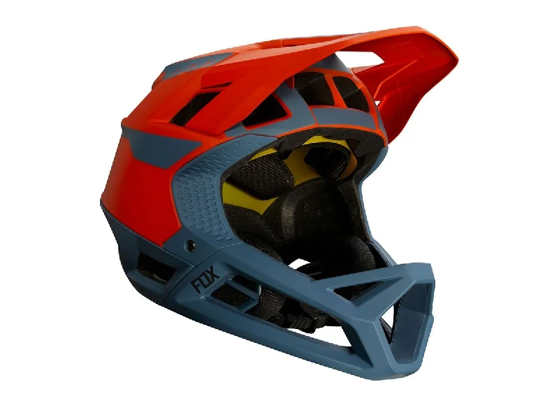 Bicycle helmet sustainable craft-Fox Racing Proframe Full Face Helmet - Quo - Bold Orange - 2020