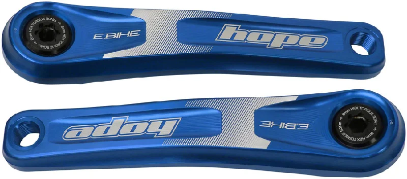 Bicycle festival ride-Hope Ebike Crank Arm Set - 155mm ISIS Specialized Offset Blue