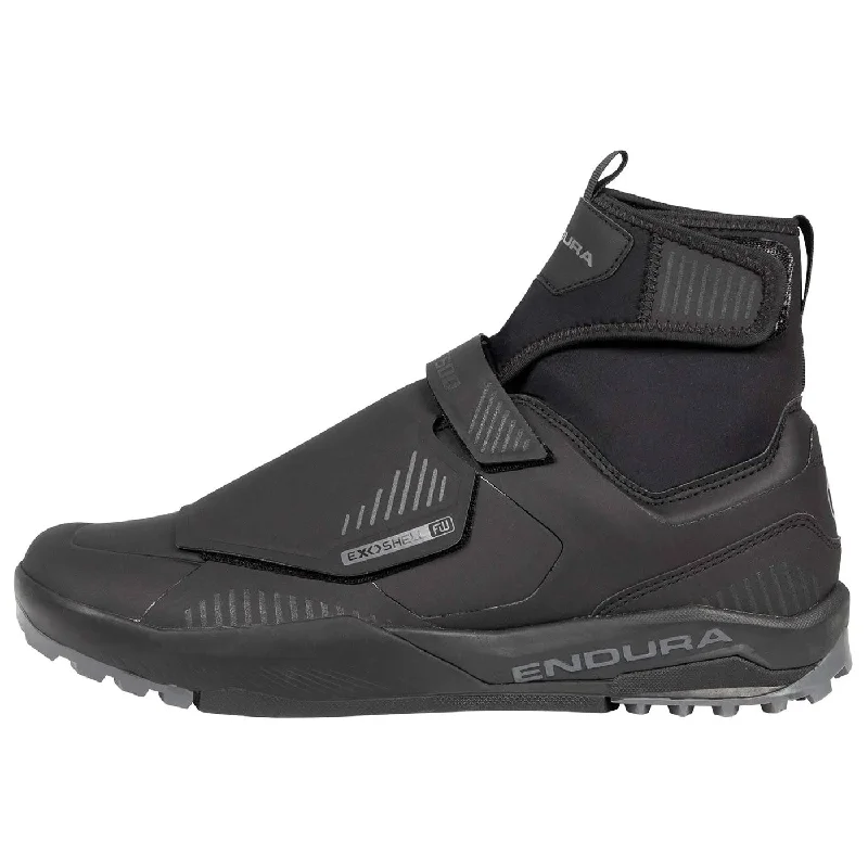 cycling clothing with striking lines-Scarpe MTB Endura MT500 Burner Flat WP - Nero