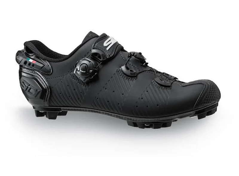 cycling clothing for long legs-Sidi Drako 2S Clipless MTB Shoe - Black