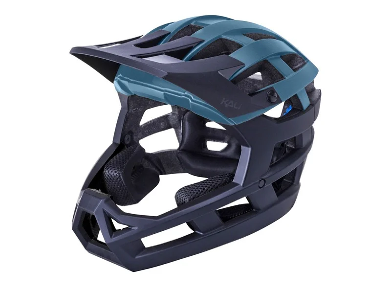 Bicycle helmet retro tech-Kali Invader 2.0 Enduro Helmet - Matt Thunder-Black