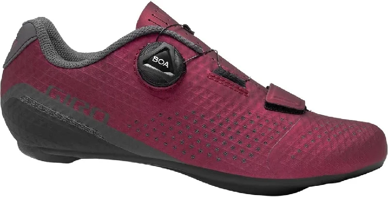 cycling clothing with light warmth-Giro Cadet Road Shoe - Womens - Ano Dark Cherry